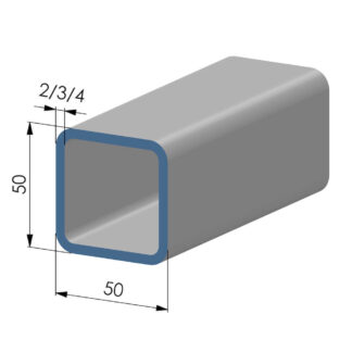 Koker vierkant 50x50 (mm)